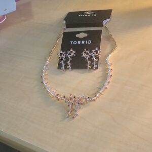 Torrid Gold Necklace with Multicolor Accents